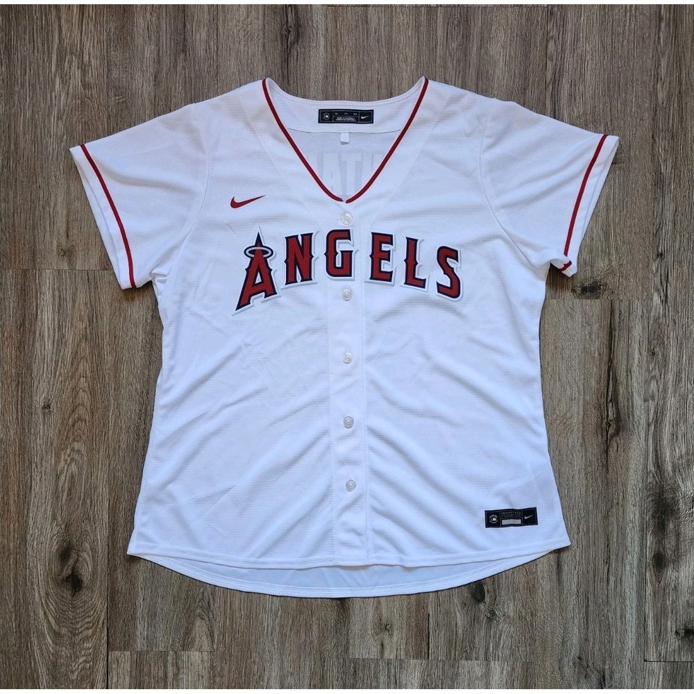 Ohtani #17 Anaheim Angels MLB NIKE Engineered Home Jersey Womens XXL Los Angeles
